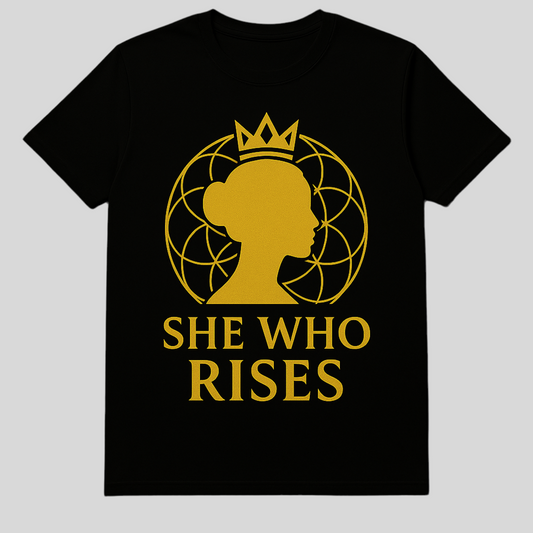 She Who Rises Tee Crowned Goddess Edition