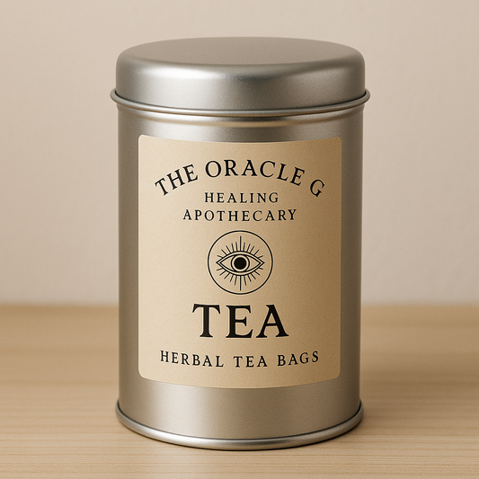The Oracle G Healing Apothecary Herbal Tea Bags Tin Canister