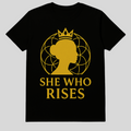 She Who Rises Tee Crowned Goddess Edition