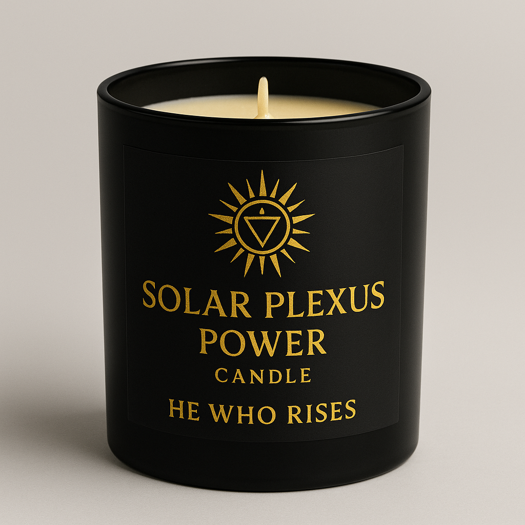 Solar Plexus Power Candle He Who Rises Collection