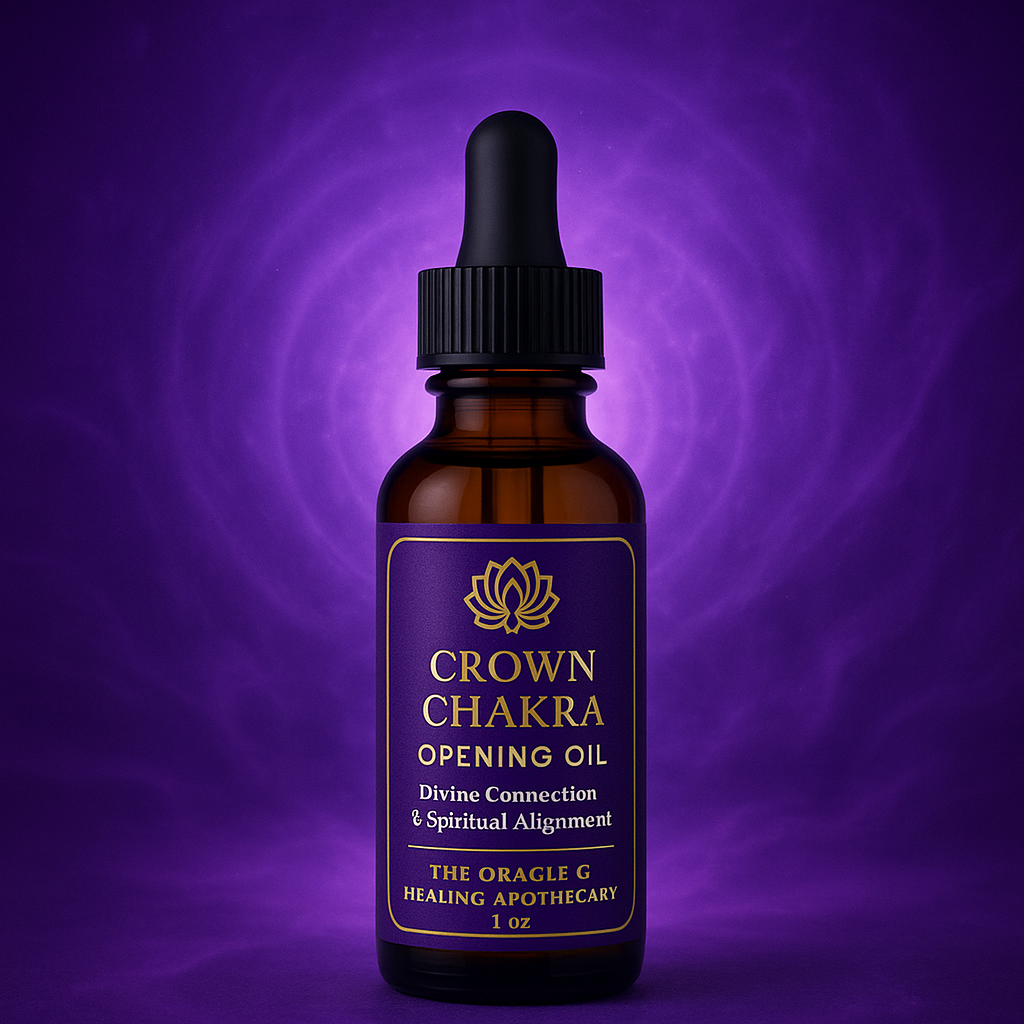Crown Chakra Opening Oil – Divine Connection & Spiritual Alignment Anointing Oil